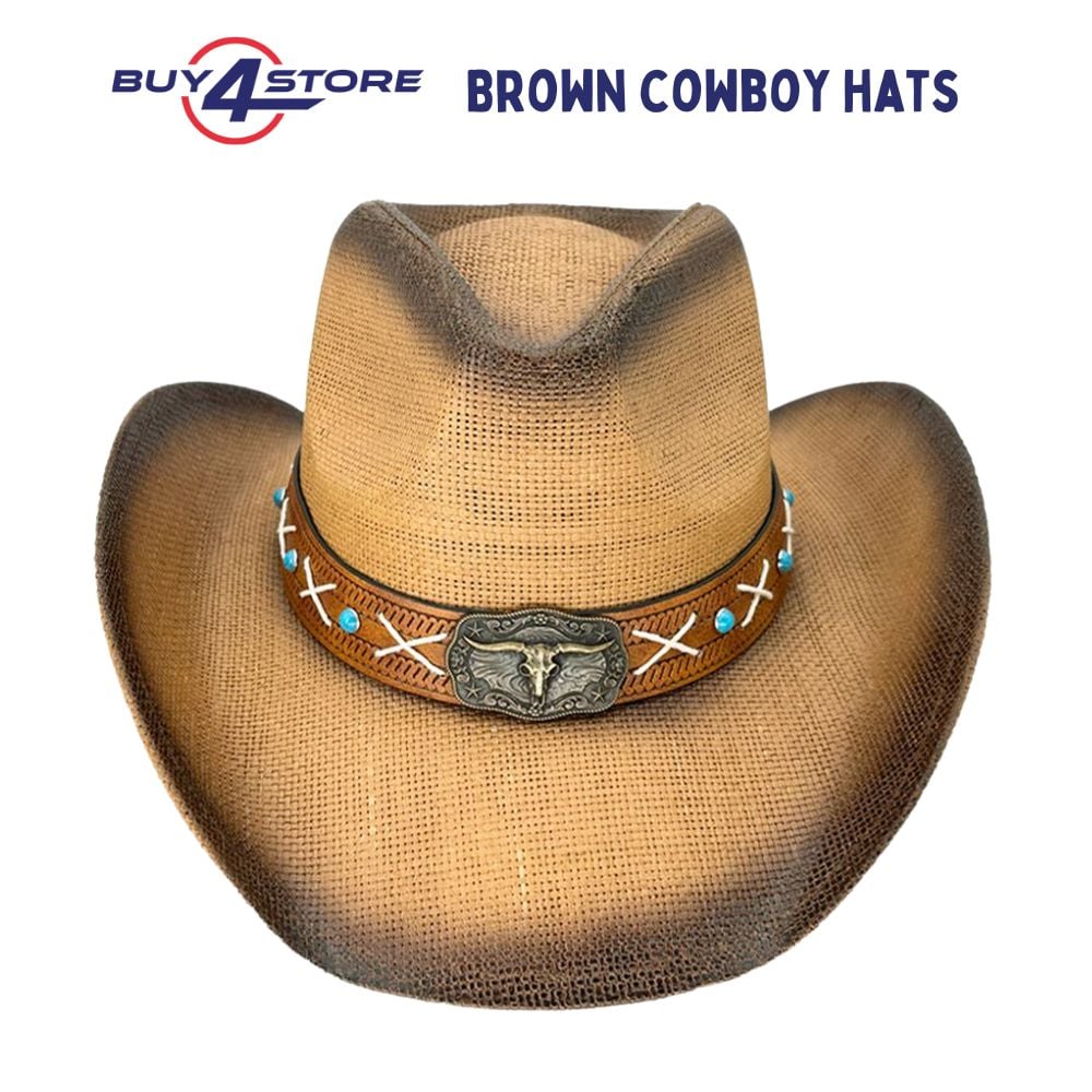 Brown Cowboy Hats Wholesale 1