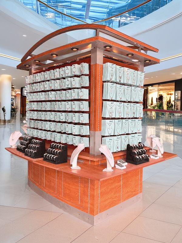 charm jewelry concept in a mall