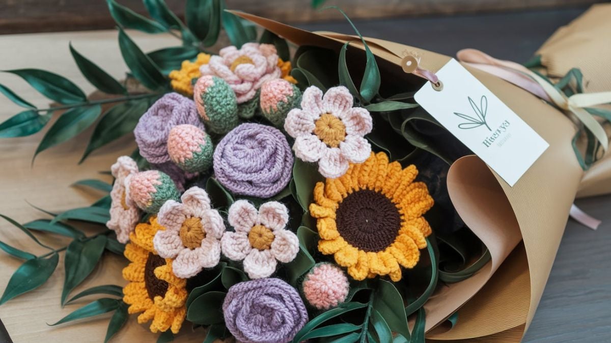 customized crochet flower bouquets customized crochet flower bouquets