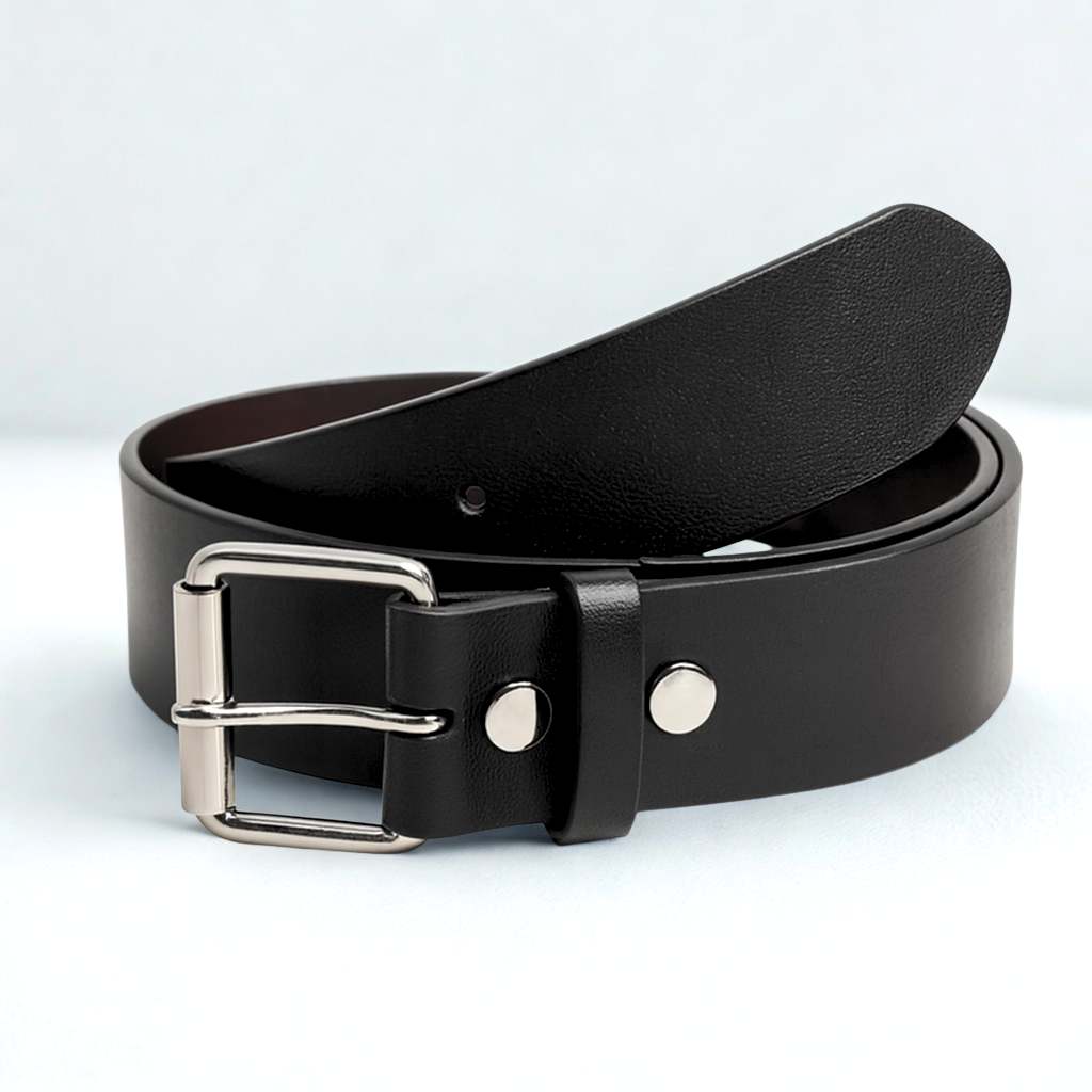 black plain belts with removable buckle black plain belts with removable buckle