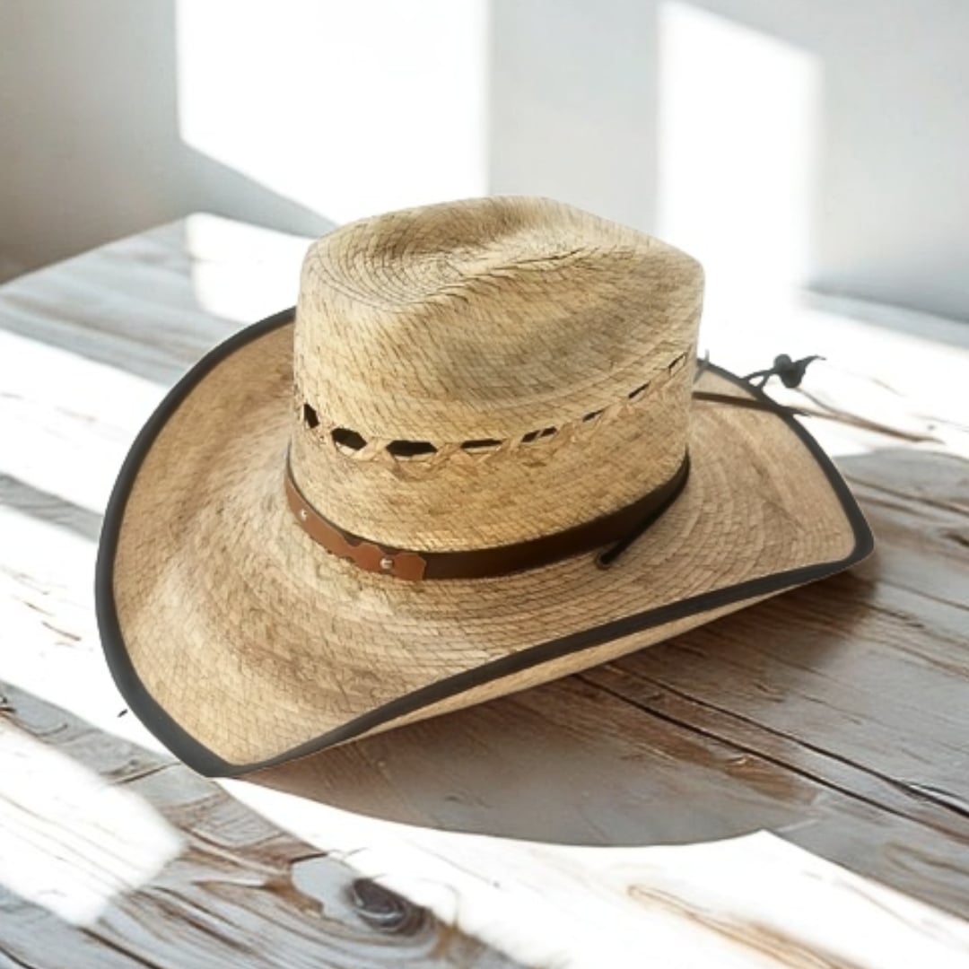 straw cowboy hat with good light straw cowboy hat with good light
