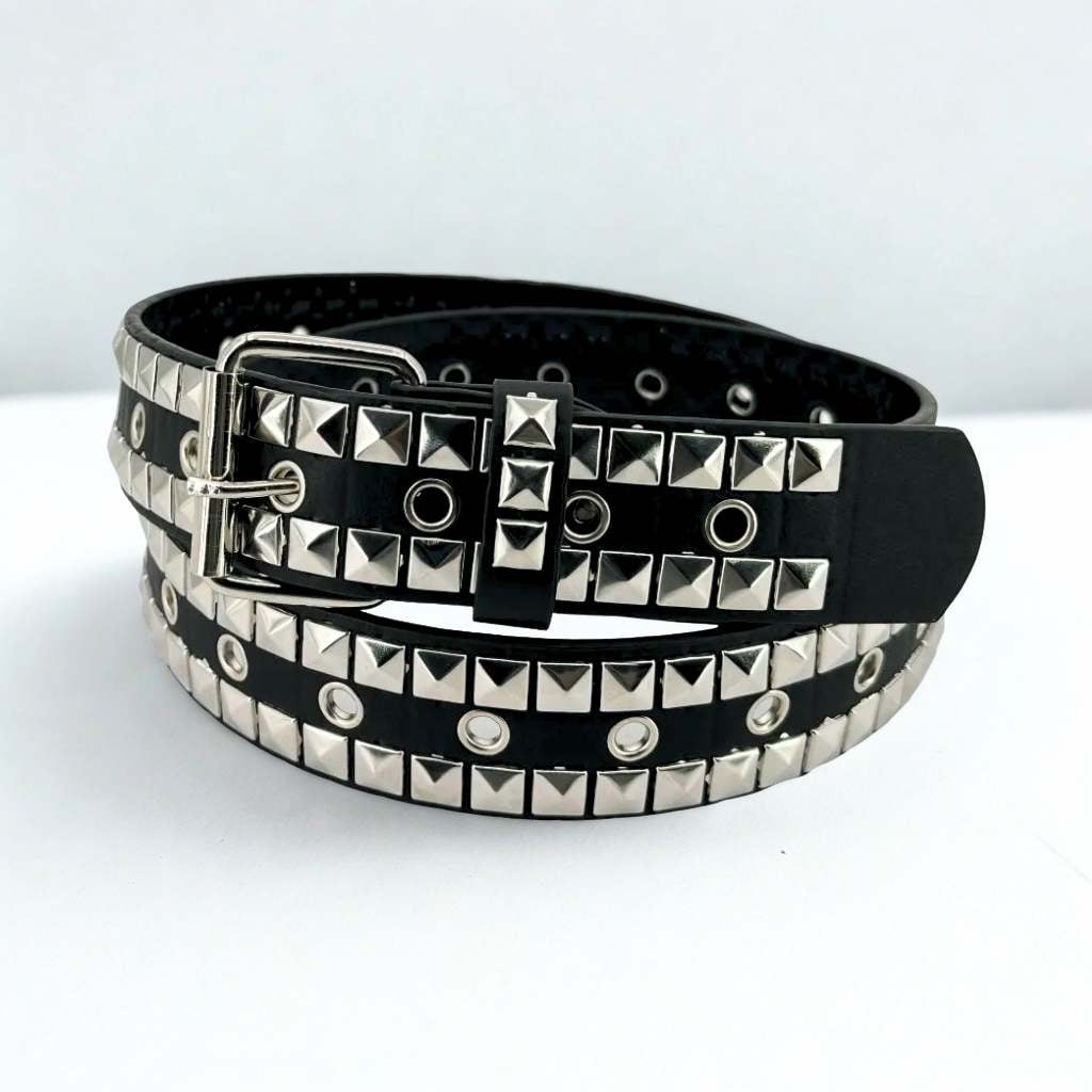 black studded belt black studded belt